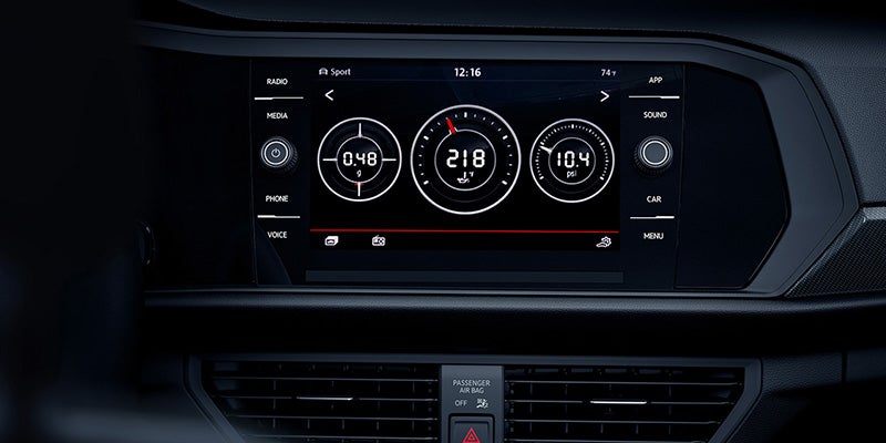 Jetta GLI infotainment display