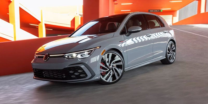 Grey Golf GTI side view
