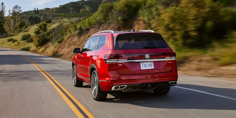 Rear driving view of Atlas