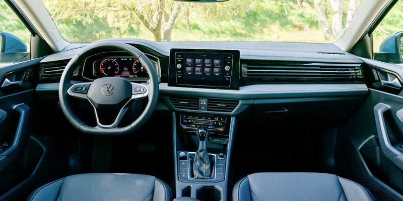 Interior dashboard and steering view