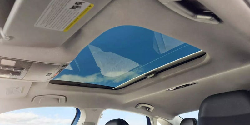 Sunroof and roof interior view
