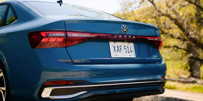 Rear view of Volkswagen Jetta